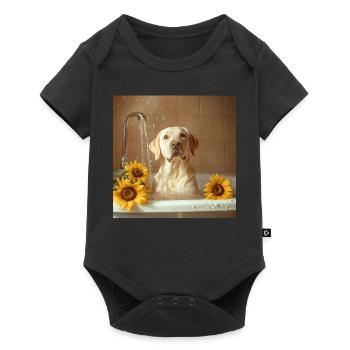 Labrador Retriever - Baby Premium Kurzarmbody - Schwarz - Vorne