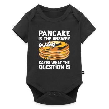 Pancakes Is The Answer Design - Baby Premium short-sleeve bodysuit - black - Front