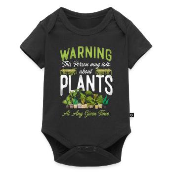 Plant Lover Gardening Avertissement Ceci - Body à manches courtes Premium Bébé - noir - Devant