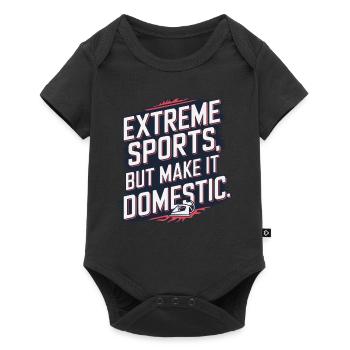 Repassage extrême Compétitif Drôle - Body à manches courtes Premium Bébé - noir - Devant