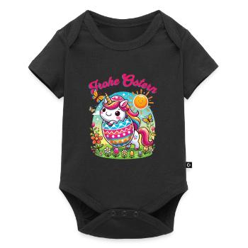 Easter Happy Easter Easter Bunny Easter Egg Spring - Baby Premium short-sleeve bodysuit - black - Front