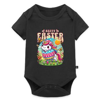 Easter Happy Easter Easter Bunny Easter Egg Spring - Baby Premium short-sleeve bodysuit - black - Front