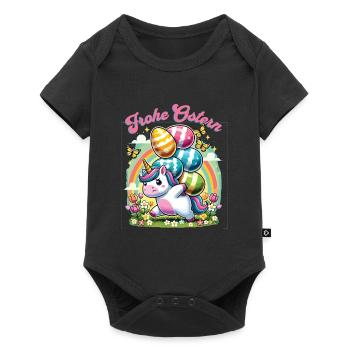 Easter Happy Easter Easter Bunny Easter Egg Spring - Baby Premium short-sleeve bodysuit - black - Front
