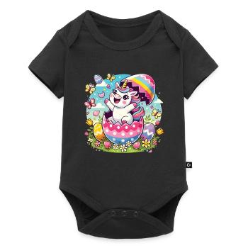 Easter Happy Easter Easter Bunny Easter Egg Spring - Baby Premium short-sleeve bodysuit - black - Front