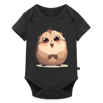 Marmottes Marmottes - Body à manches courtes Premium Bébé - noir - Devant