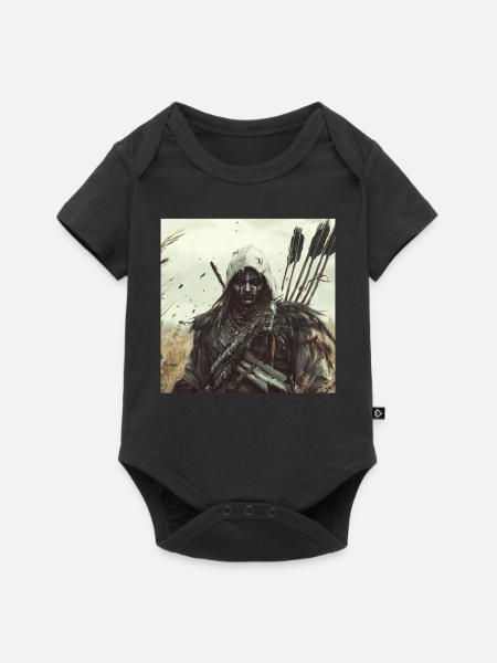 Indisch - Baby Premium Kurzarmbody - Schwarz