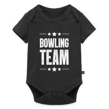 Bowling Team - Baby Premium Kurzarmbody - Schwarz - Vorne