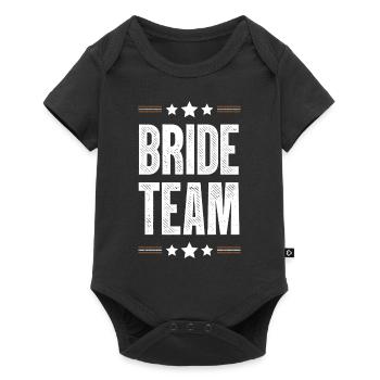 Bride Team - Baby Premium short-sleeve bodysuit - black - Front