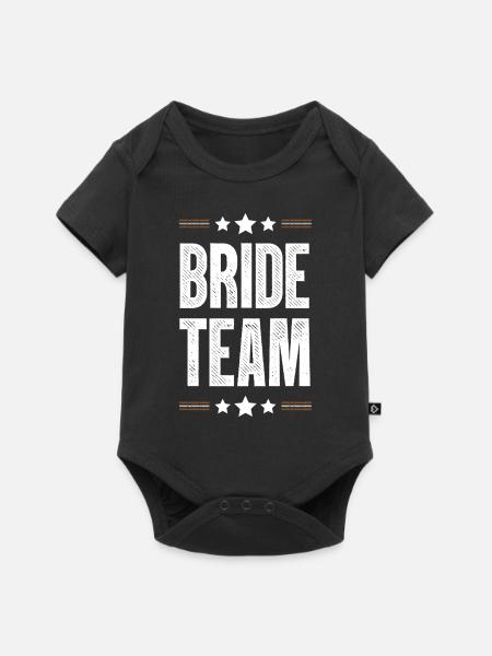 Bride Team - Baby Premium Kurzarmbody - Schwarz