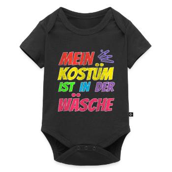 Mein Kostüm ist in der Wäsche - Baby Premium Kurzarmbody - Schwarz - Vorne