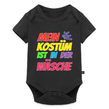 Mein Kostüm ist in der Wäsche - Baby Premium Kurzarmbody - Schwarz - Vorne