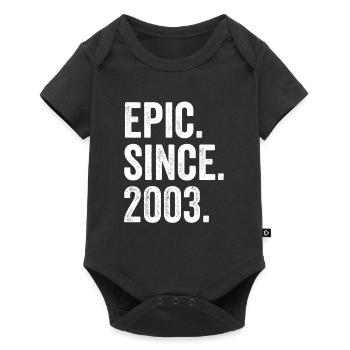 Epic Since 2003 Geburtsjahr Geburtstag - Baby Premium Kurzarmbody - Schwarz - Vorne