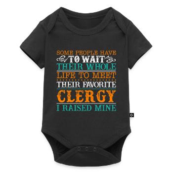 Clergy Proud Clergy Parent - Baby Premium short-sleeve bodysuit - black - Front