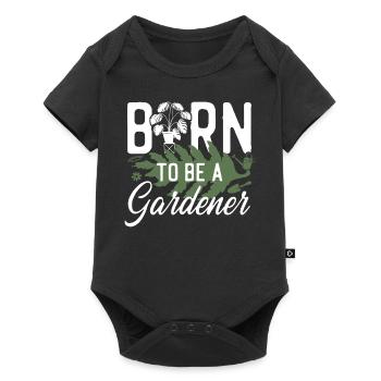 Plant Lover Gardening Born To Be A - Baby Premium short-sleeve bodysuit - black - Front
