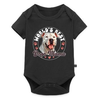 Chien Dogue Argentino La meilleure maman Dogue du monde - Body à manches courtes Premium Bébé - noir - Devant