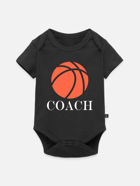 Coach de Basketball - Baby Premium Kurzarmbody - Schwarz