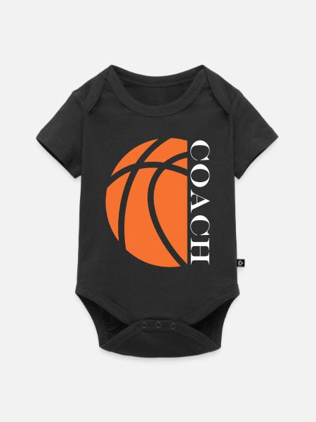 Coach de Basketball - Baby Premium Kurzarmbody - Schwarz