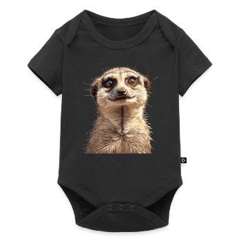 Meerkat Erdmännchen - Body à manches courtes Premium Bébé - noir - Devant