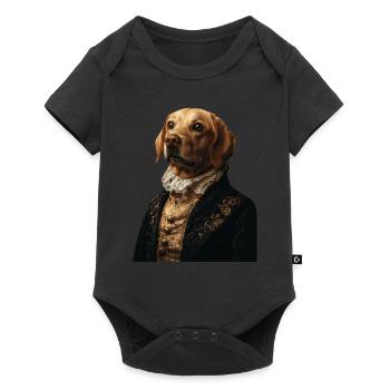 Labrador Retriever - Baby Premium Kurzarmbody - Schwarz - Vorne