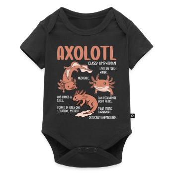 Axolotl Facts – Fun Amphibian Design - Baby Premium short-sleeve bodysuit - black - Front