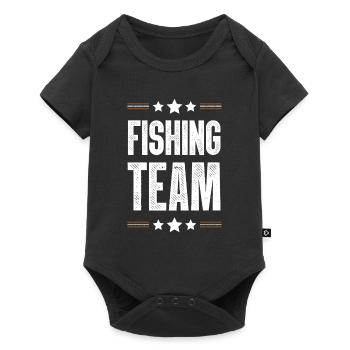 Équipe de pêche - Body à manches courtes Premium Bébé - noir - Devant