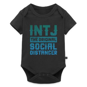 INTJ The Original Social Distancer - Baby Premium short-sleeve bodysuit - black - Front