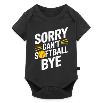 Softball Joueur de softball Drôle de cadeau de softball - Body à manches courtes Premium Bébé - noir - Devant