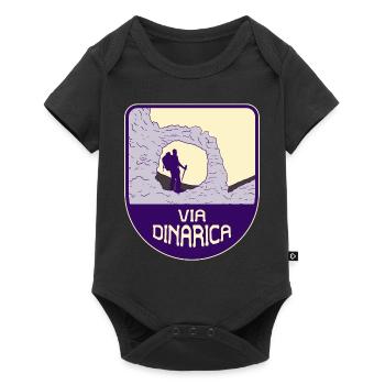 Via Dinarica – Long-Distance Trail - Baby Premium short-sleeve bodysuit - black - Front