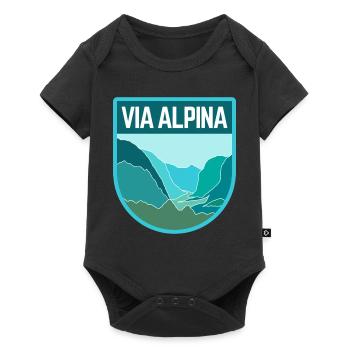 Via Alpina - Body à manches courtes Premium Bébé - noir - Devant