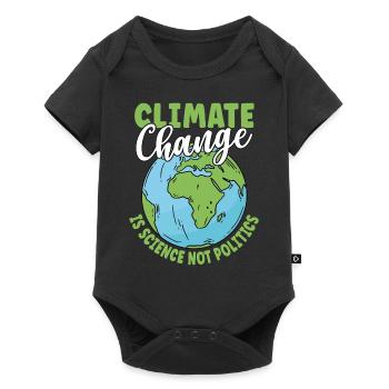 Le changement climatique est une science, pas une politique - Body à manches courtes Premium Bébé - noir - Devant