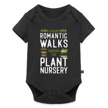 Amateur de plantes jardinage J’aime longtemps - Body à manches courtes Premium Bébé - noir - Devant