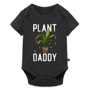 Plant Lover Gardening Plant Daddy - Baby Premium Kurzarmbody - Schwarz - Vorne