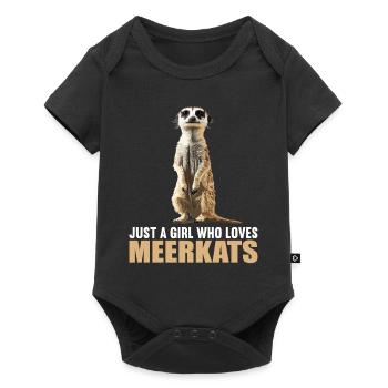 Meerkat Erdmännchen - Body à manches courtes Premium Bébé - noir - Devant