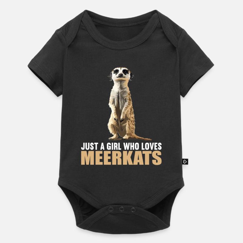 Meerkat Erdmännchen - Body à manches courtes Premium Bébé - noir