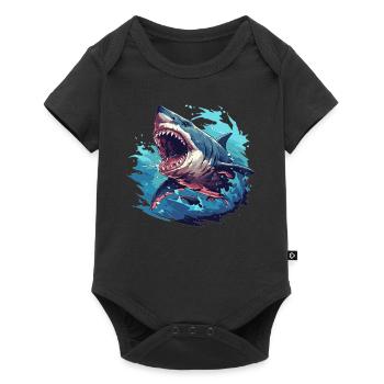 Megalodons Megalodon - Baby Premium short-sleeve bodysuit - black - Front