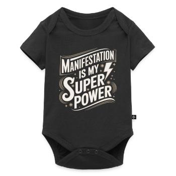 La manifestation est ma citation sur le superpouvoir - Body à manches courtes Premium Bébé - noir - Devant