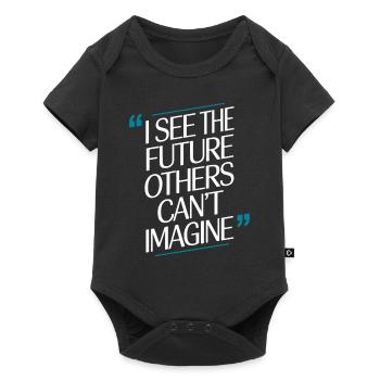 Aquarius Character: I See the Future - Baby Premium short-sleeve bodysuit - black - Front