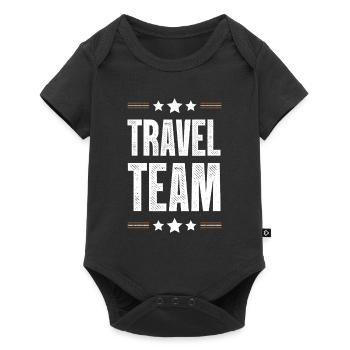 Travel Team - Baby Premium Kurzarmbody - Schwarz - Vorne