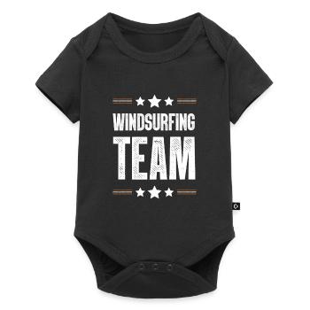 Windsurfing Team - Baby Premium Kurzarmbody - Schwarz - Vorne