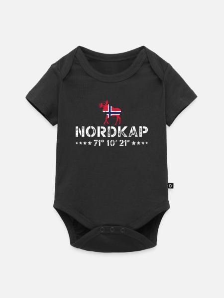 Norway Norway Norge Scandinavia North Cape - Baby Premium short-sleeve bodysuit - black