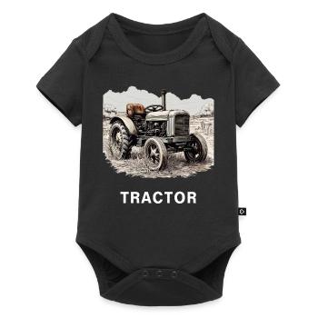 TRACTEUR - Body à manches courtes Premium Bébé - noir - Devant