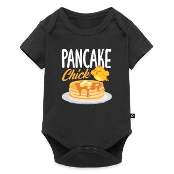 Crêpe poussin amoureux Design - Body à manches courtes Premium Bébé - noir - Devant