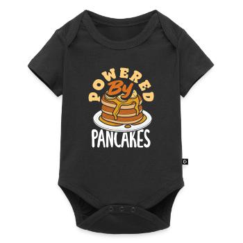 Alimenté par Pancakes Breakfast Joy - Body à manches courtes Premium Bébé - noir - Devant