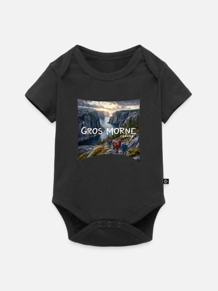 Gros Morne Canada - Baby Premium Kurzarmbody - Schwarz