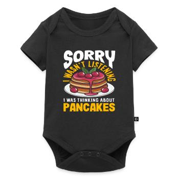 Les excuses de Pancakes ont été distraites - Body à manches courtes Premium Bébé - noir - Devant