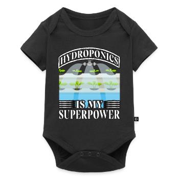 Hydroponics is my superpower - Baby Premium short-sleeve bodysuit - black - Front