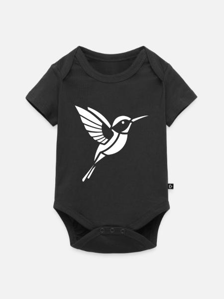 Kolibri - Baby Premium Kurzarmbody - Schwarz