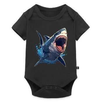 Great White Sharks Great White Shark - Baby Premium short-sleeve bodysuit - black - Front
