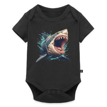 Great White Sharks Great White Shark - Baby Premium short-sleeve bodysuit - black - Front