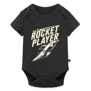 Space-themed players Cosmic Gaming Sci-fi - Baby Premium short-sleeve bodysuit - black - Front